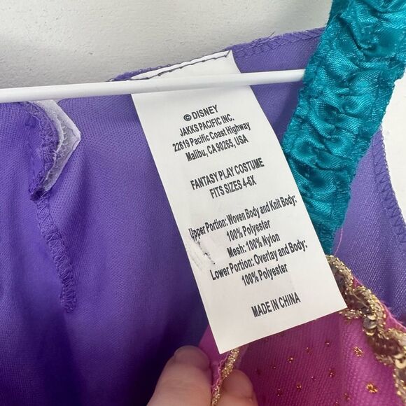 Disney Kids Girls 4-6X Ariel Costume - Picture 3 of 3